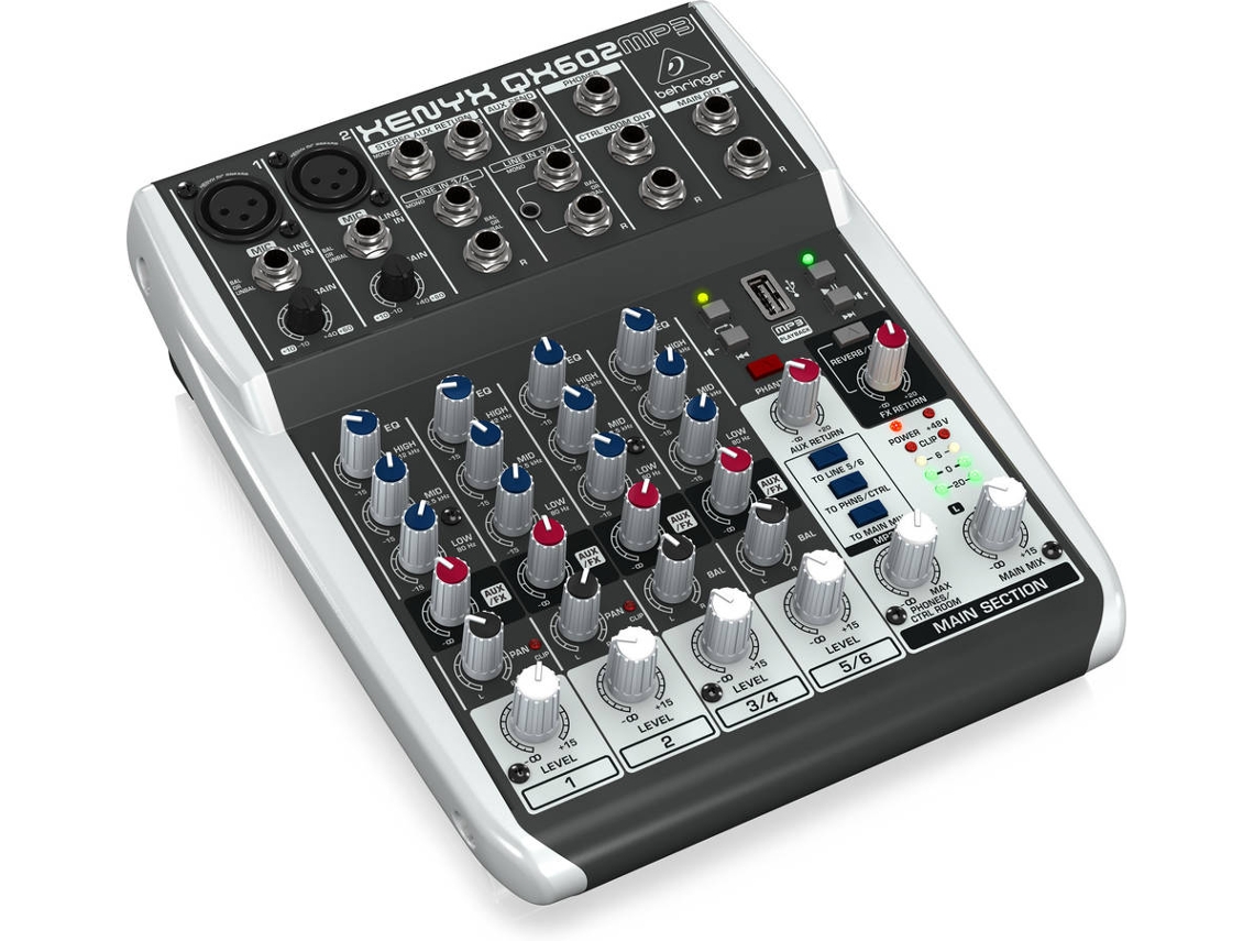 Mesa de Mistura BEHRINGER QX602MP3 (Canais: 6)