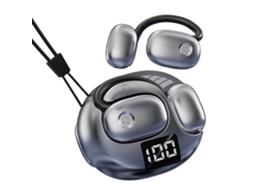 Fones De Ouvido Estéreo Sem Fio V50 Tws Bluetooth 5.4 Com Visor Digital E Clipe De Orelha. Ly Ebike
