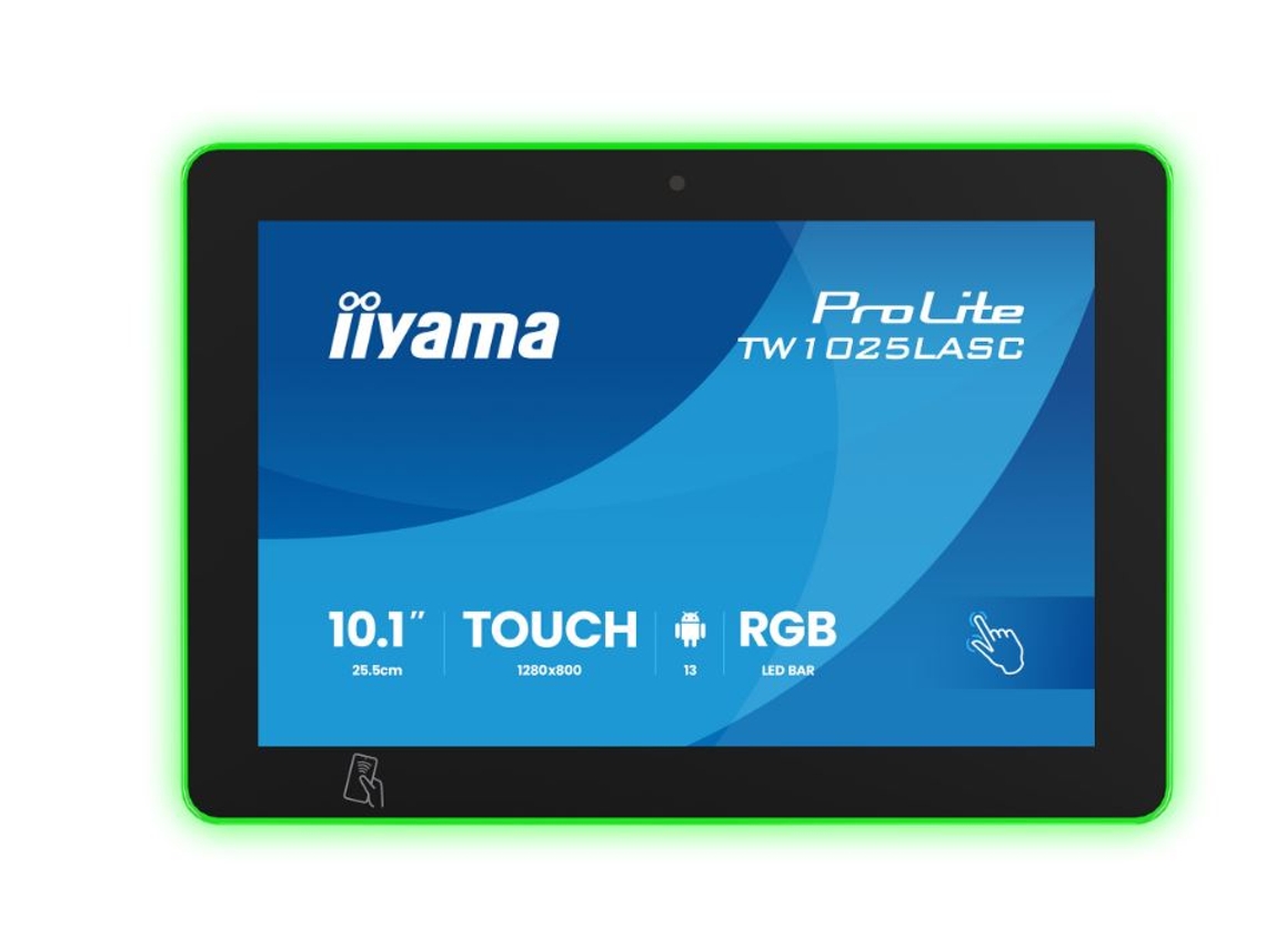 Tw1025lasc b3pnr Touch monitor 25,5cm Wxga  Hdmi/dp/usb  Schwarz IIYAMA (10,1")