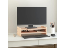 Vidaxl Suporte Para Monitor 50x27x15 Cm Madeira De Pinho Maciça