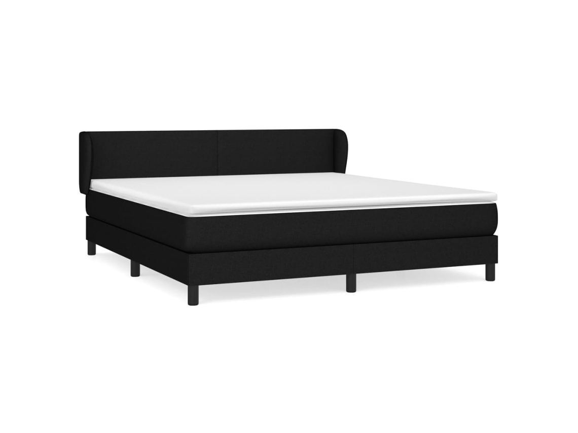 Box Spring Bed, Box Spring Beds Vidaxl Preto Tecido (180 X 200 Cm)