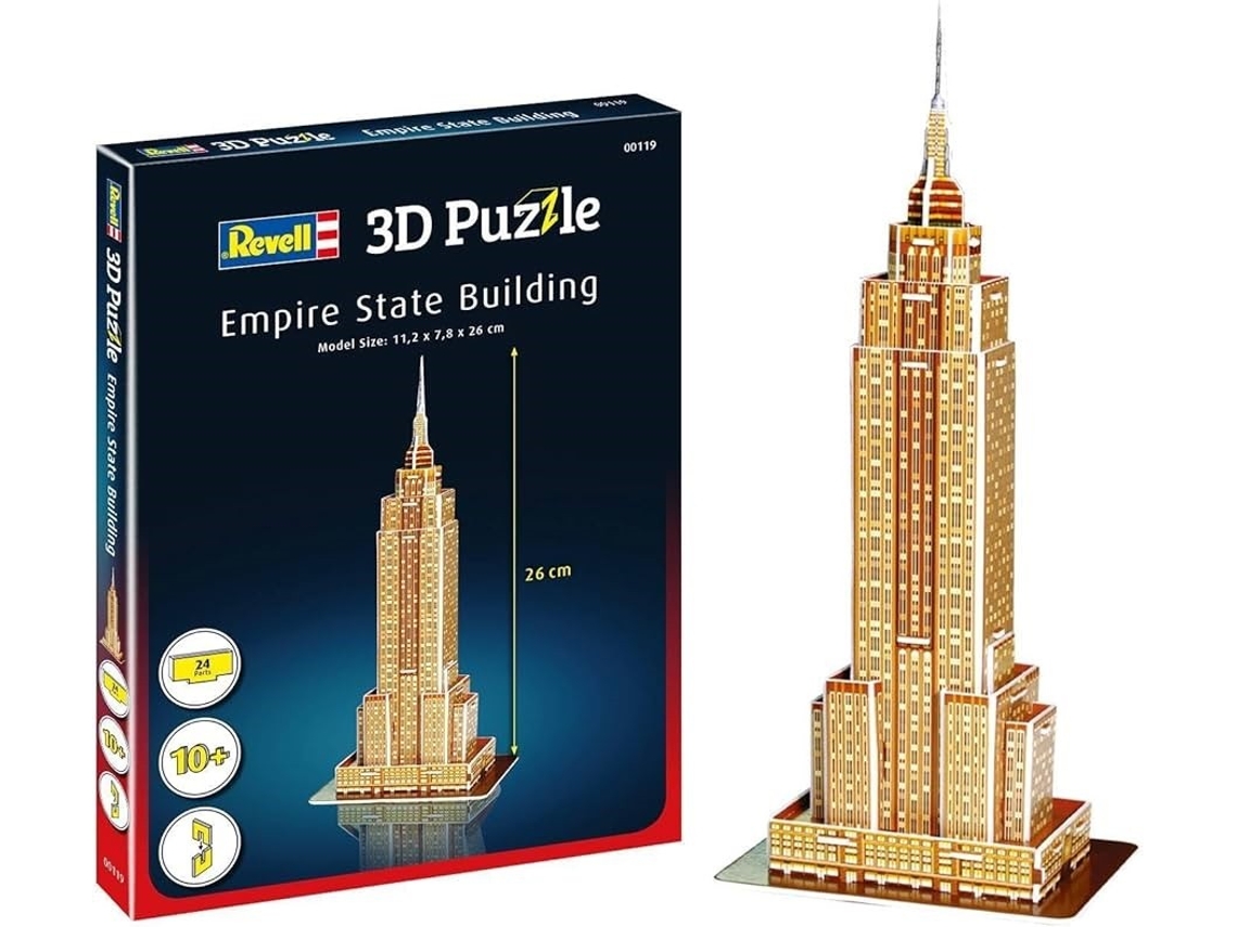 Puzzle 3D Empire State Building 24 Peças REVELL