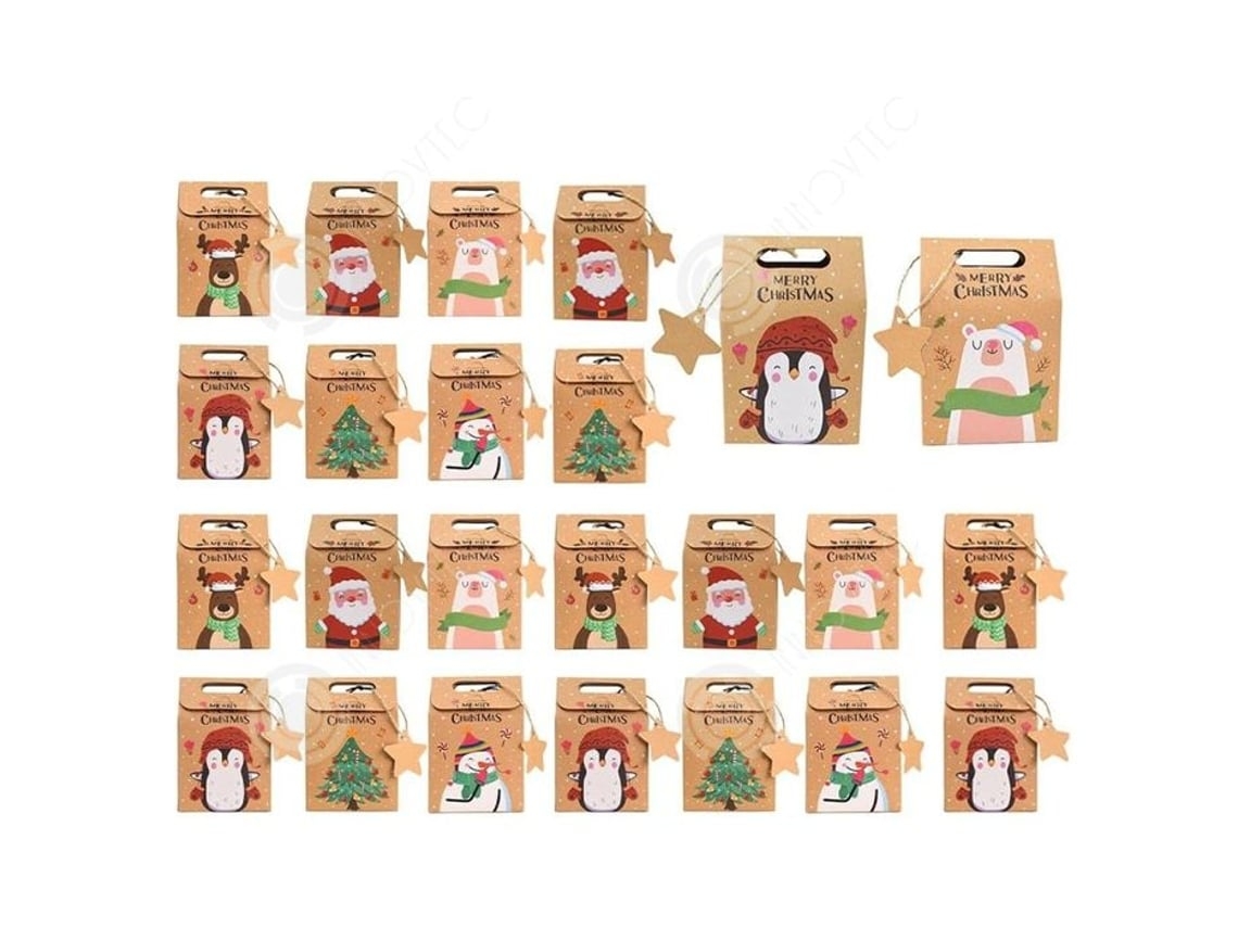 Caixas para Joias, 24 Unidades por Embalagem, Doces de Natal, Embalagens Criativas Presentes, Ergonômico, Uso Diário STELASPLEN