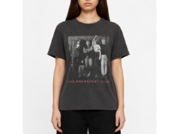 Rockinstone Breakfast Club Movie Bw Locker Photo Solid Smoke Adult T-shirt Size:m
