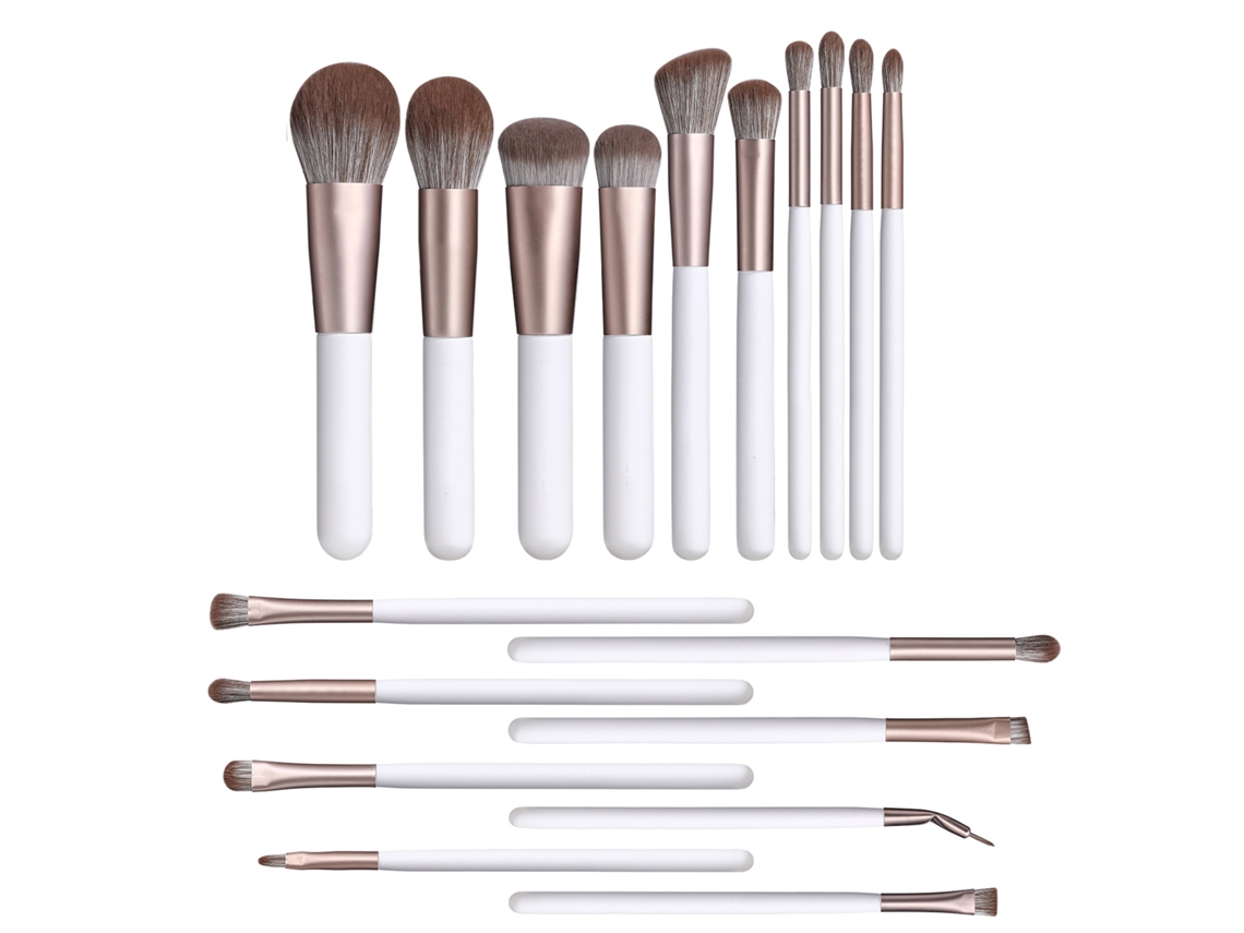 Conjunto De Pincéis De Maquiagem Profissional, Fibras Sintéticas Sem Derramamento Para Aplicação Impecável, Perfeita Para Creme Líquido E Fórmulas Em