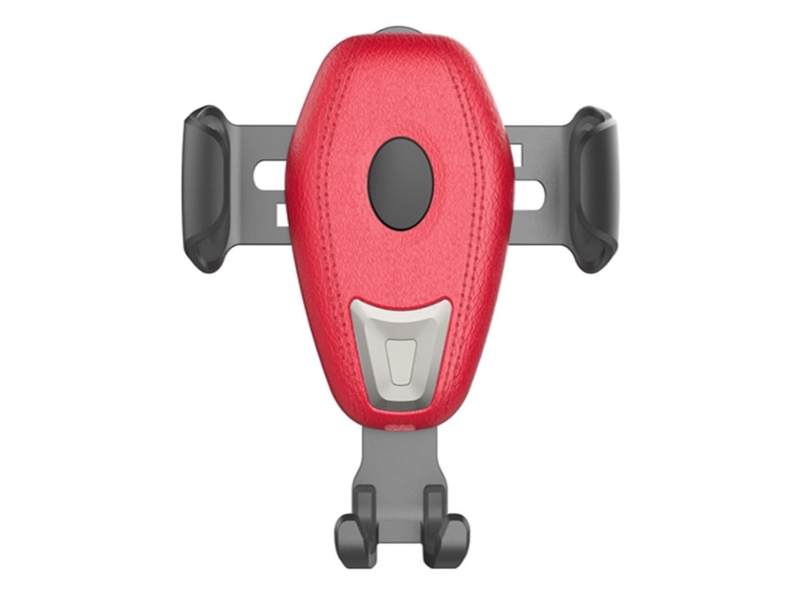 Carregador Carro Sem Sentido Eletromagnético Qi Rápido Sensor YIZHOOD Vermelho