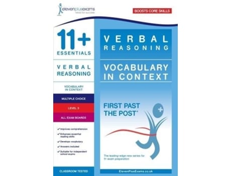 Livro 11 Essentials Verbal Reasoning Vocabulary in Context Level 2 de Eleven Plus Exams (Inglês)