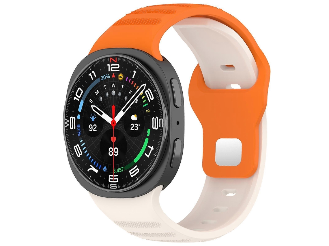 Pulseira De Silicone Para Relógio Xdfind Com Fivela De Tachas Prateadas E Bolinhas Redondas
