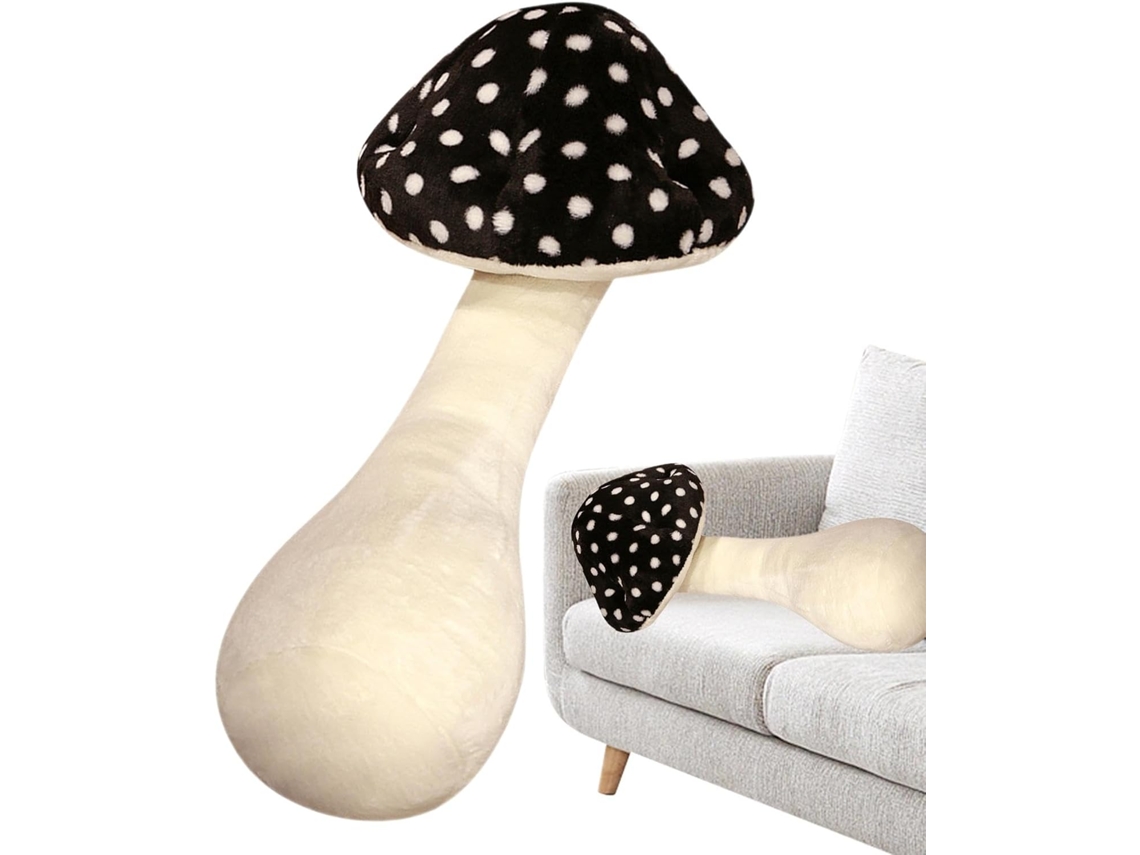 Almofada Fofa Em Formato De Cogumelo De 70 Cm - Manta De Pelúcia Super Macia, Ideal Para O Pescoço E A Cabeça.