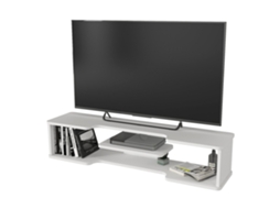 Prateleira Suspensa Para Tv Targema 120x30x16 Cm Branco [EN.CASA]