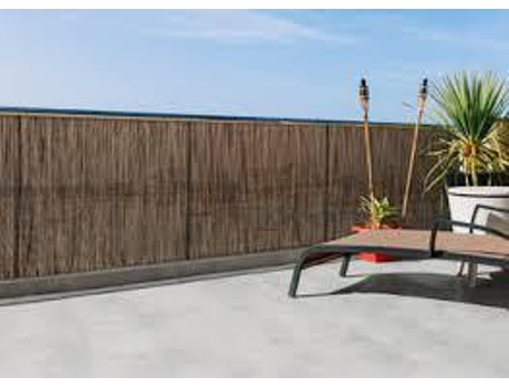 Caniço Sintético 90% de Ocultação 2M X 3M Castanho Escuro
