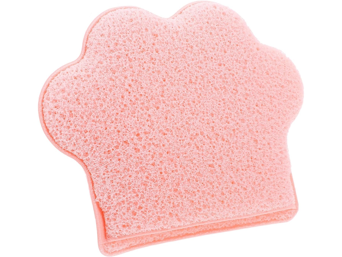 Esfoliante facial portátil em poliuretano hidrofílico rosa, Acessório.