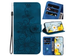 Capa Para Samsung Galaxy A12 5g Com Estampa De Lírio, Capa Tipo Carteira, Couro Sintético Premium, Com Porta-cartões, Compatível Com Samsung Galaxy A1