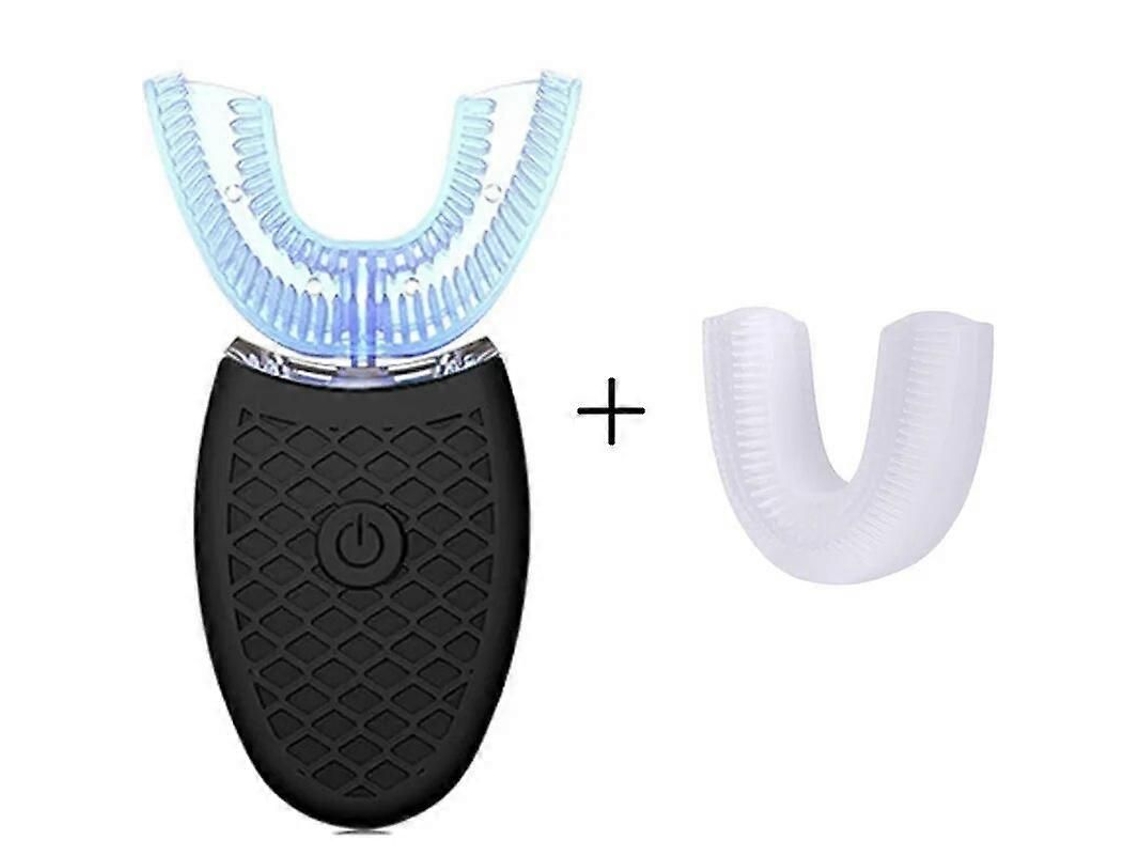 Escova de Dentes Elétrica Sônica para Adultos em Formato U com Rotação 360 ​​graus, Carregamento Usb e Função C Lareamento Dental. GOKOCO