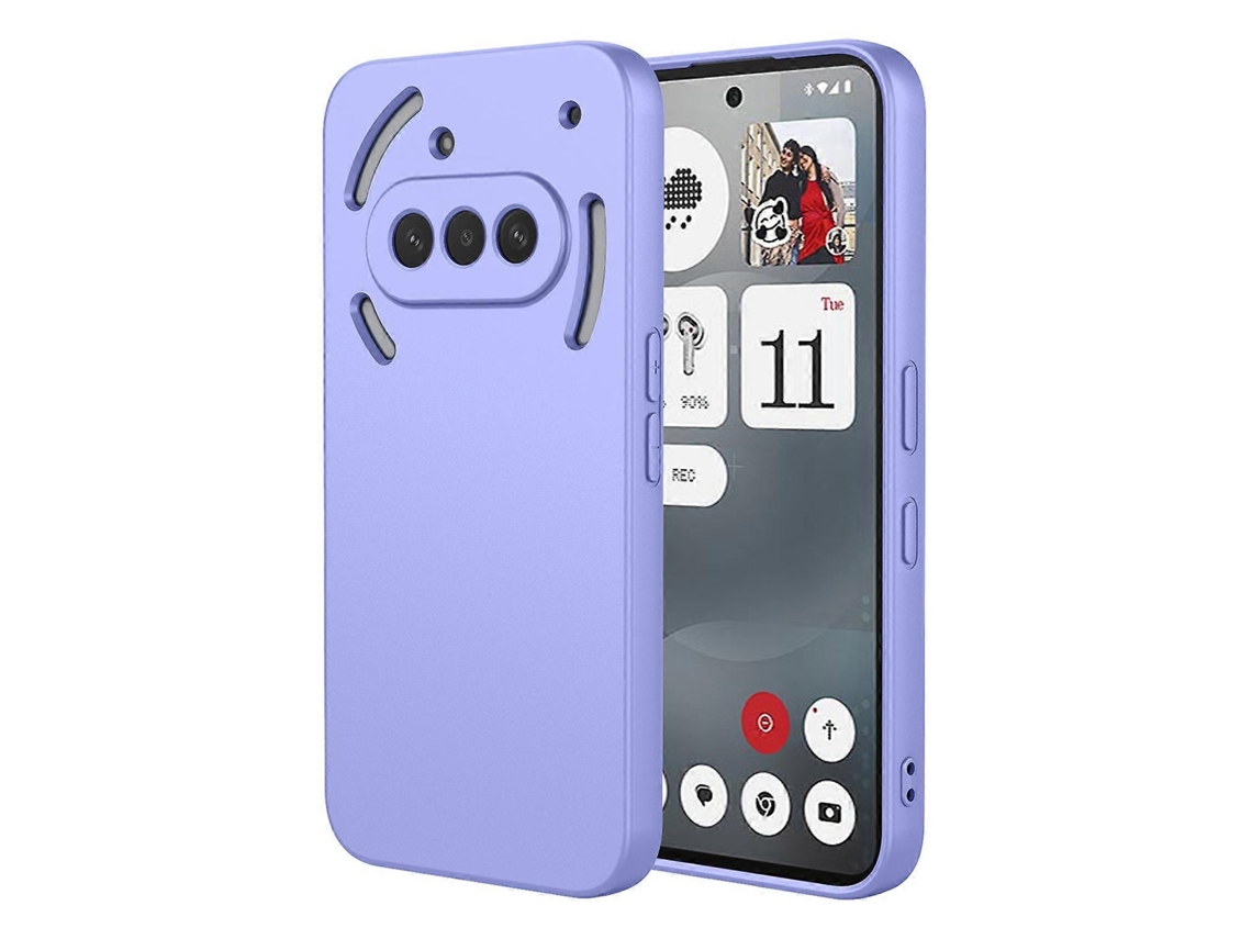 Capa Protetora Para Celular Tkdaddy For Nothing (3a) Tpu Macio À Prova De Choque, Roxa