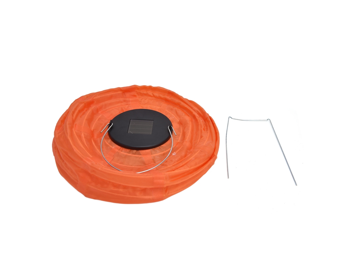 Lanterna de Tela Chinesa Solar LED IP65 Decoração Casamento Jardim