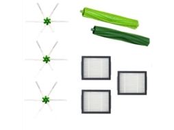 7 peças de reposição aspirador hepa filtro escova lateral para irobot roomba e5 e6 i7 i7 acessórios aspirador pó