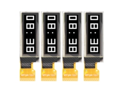 Módulo de exibição OLED de 0,91 polegadas (128x32) com interface IIC, pacote com 4, 14 pinos, branco MRA071-1