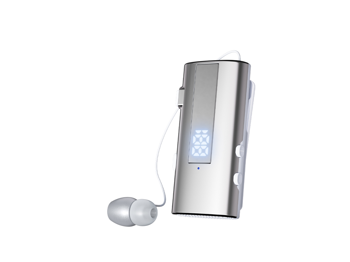 FONES DE OUVIDO SEM FIO MDUG com Gancho e Microfone (laranja)