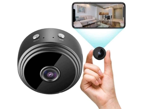 Mini câmera espiã, câmera de vigilância sem fio 1080P com gravação WiFi, baterias longas, microfone oculto, detecção de movimento FOLAYA