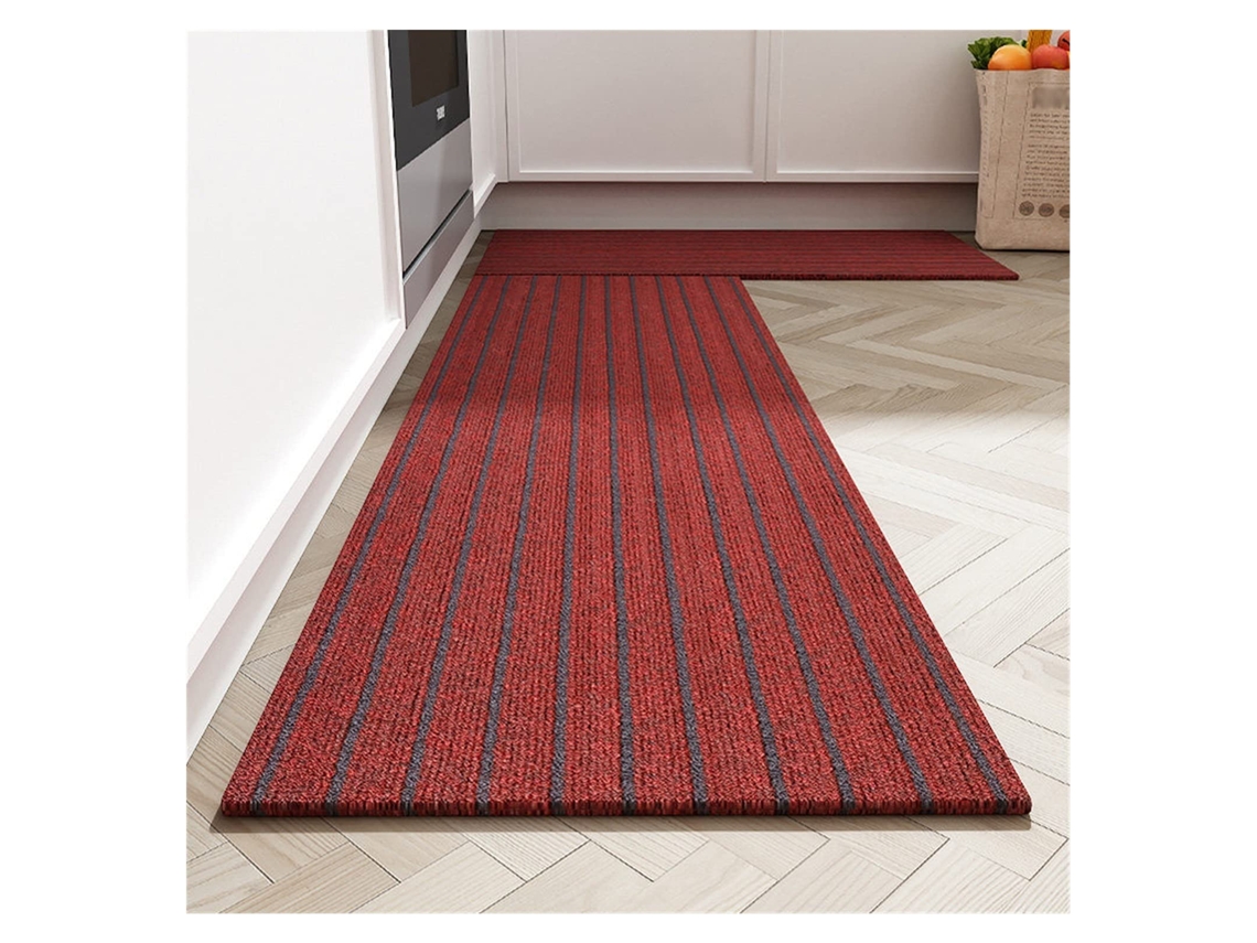 Conjunto De Tapetes De Entrada Ehstmind Antiderrapantes Absorventes Laváveis Frente Pia Multicor - 2pcs (100x50x50cm)