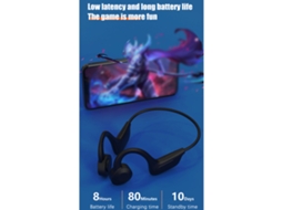 Fones de Ouvido LAXISCREED Bluetooth Condução Óssea
