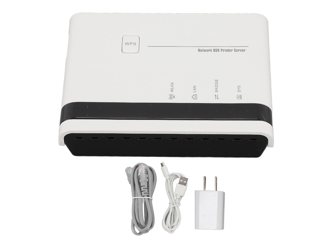 Servidor De Impressão Usb 2.0 Sem Fio E Com Fio