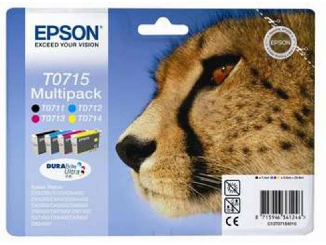 Pack Tinteiros EPSON T0715 Cores (C13T07154020)