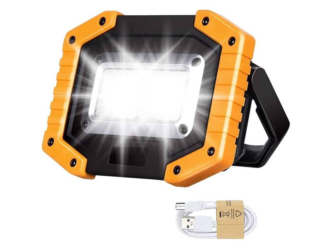 2026-luz De Trabalho Led 30w Recarregável Impermeável Ip65 Com 3 Modos E Banco De Energia Usb Portátil