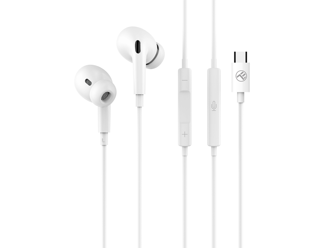 Auriculares Tellur Attune Tipo C Branco