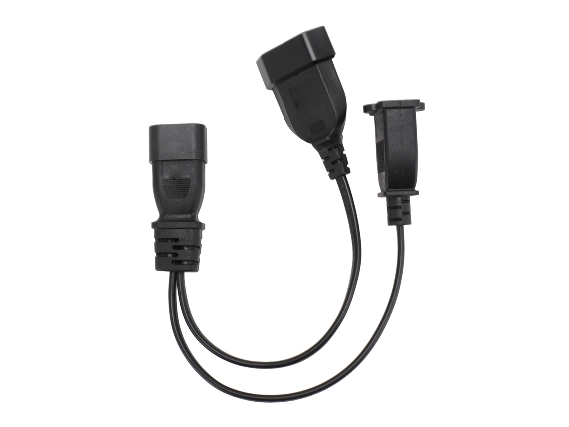 Cabo de energia EOOCOO (em formato Y 1 para 2, compatível com interface 1 15r e Eu 4,0mm)