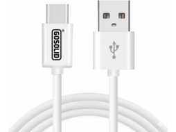 Cabo De Carregamento Usb A Para Usb C 2 M Branco GO SOLID