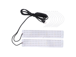 Luz de Crescimento Led com Timer de Memória 3000k, Brilho Ajustável, 2 Cabeças | S/MARCA