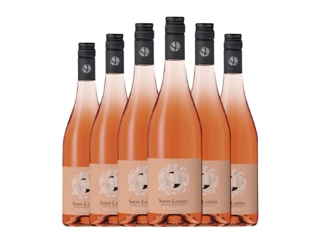 Vinho rosé SAINT LANNES Les Coquelicots Rosé Merlot Vin de Pays Côtes de Gascogne (0.75 L - 6 Unidades)