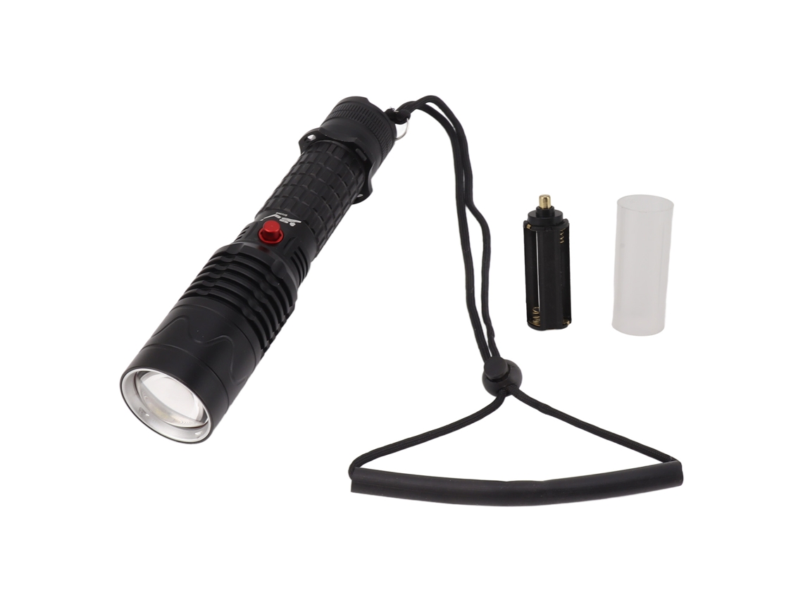 Rebe-lanterna De Mergulho 5000lm 3 Modos Luz Branca Impermeável Ipx8 Antichoque Led Para Submarino