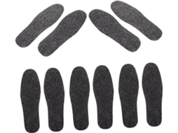 5 Pares De Palmilhas Térmicas Feltro Para Botas, Quentes E Absorventes Para Uso No Inverno Dia A