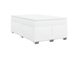 Box Spring Bed, Box Spring Beds Vidaxl Branco Couro Artificial (120 X 200 Cm)