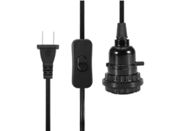 Suporte para Lâmpada E27 E26 com cabeamento e interruptor kit de iluminação pendente 1,8m MARCA