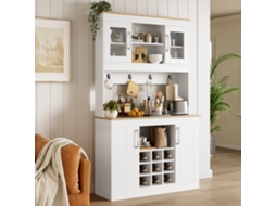 Aparador Buffet Cozinha Cristaleira 175cm Adega Cabideiro VELTRIX