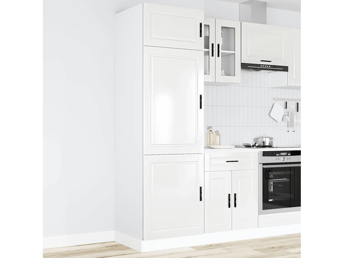 Vidaxl Armário De Cozinha Porto Derivados De Madeira Branco Brilhante