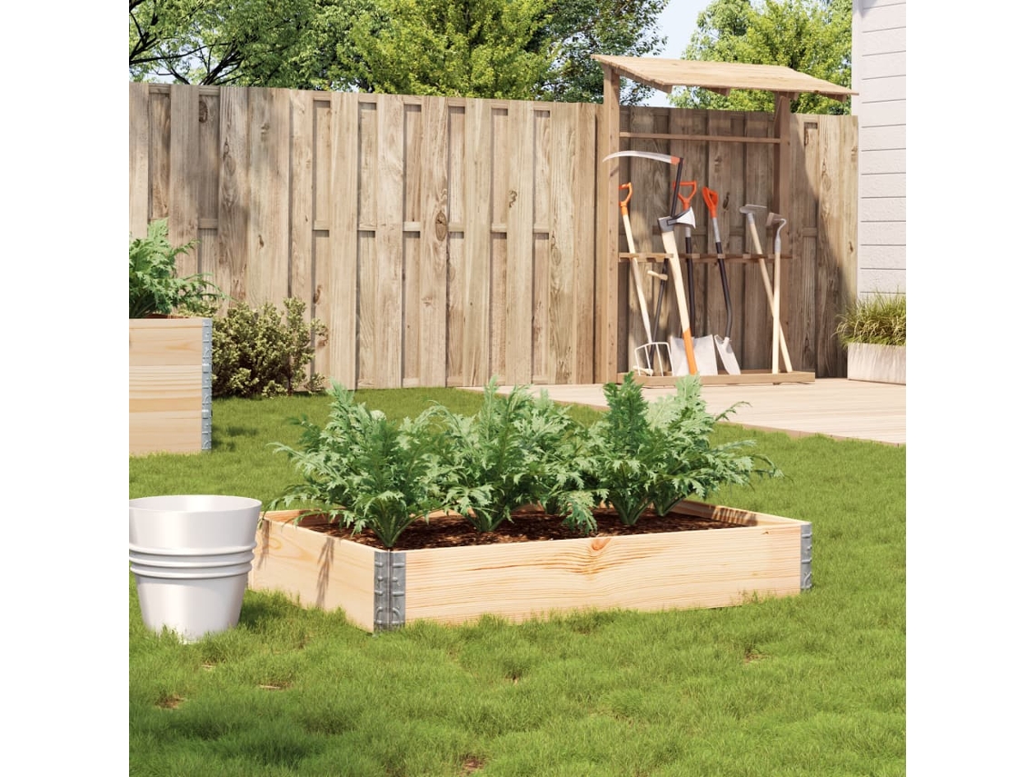 Vidaxl Vaso/floreira Para Jardim 120x80 Cm Madeira De Pinho Maciça
