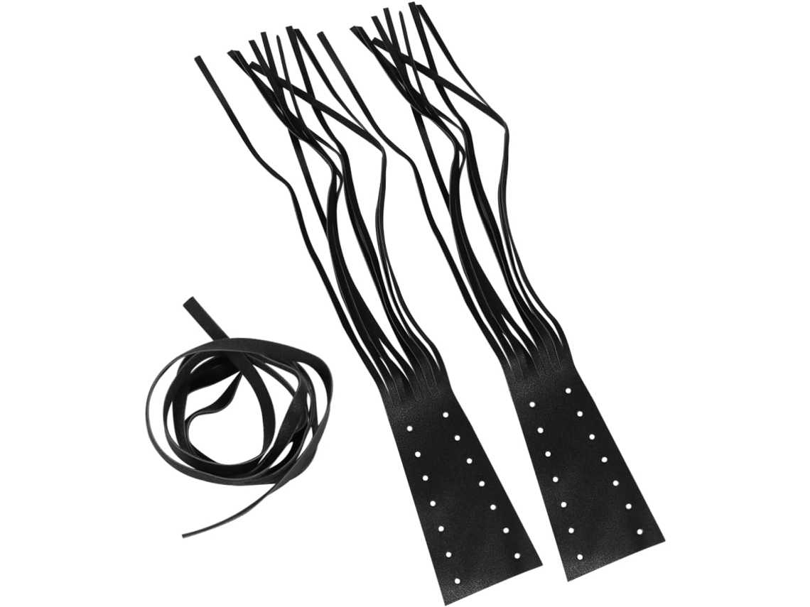 1 Par De Capas De Guidão Em Couro Sintético Com Franjas, Conforto Ergonômico, Duráveis.