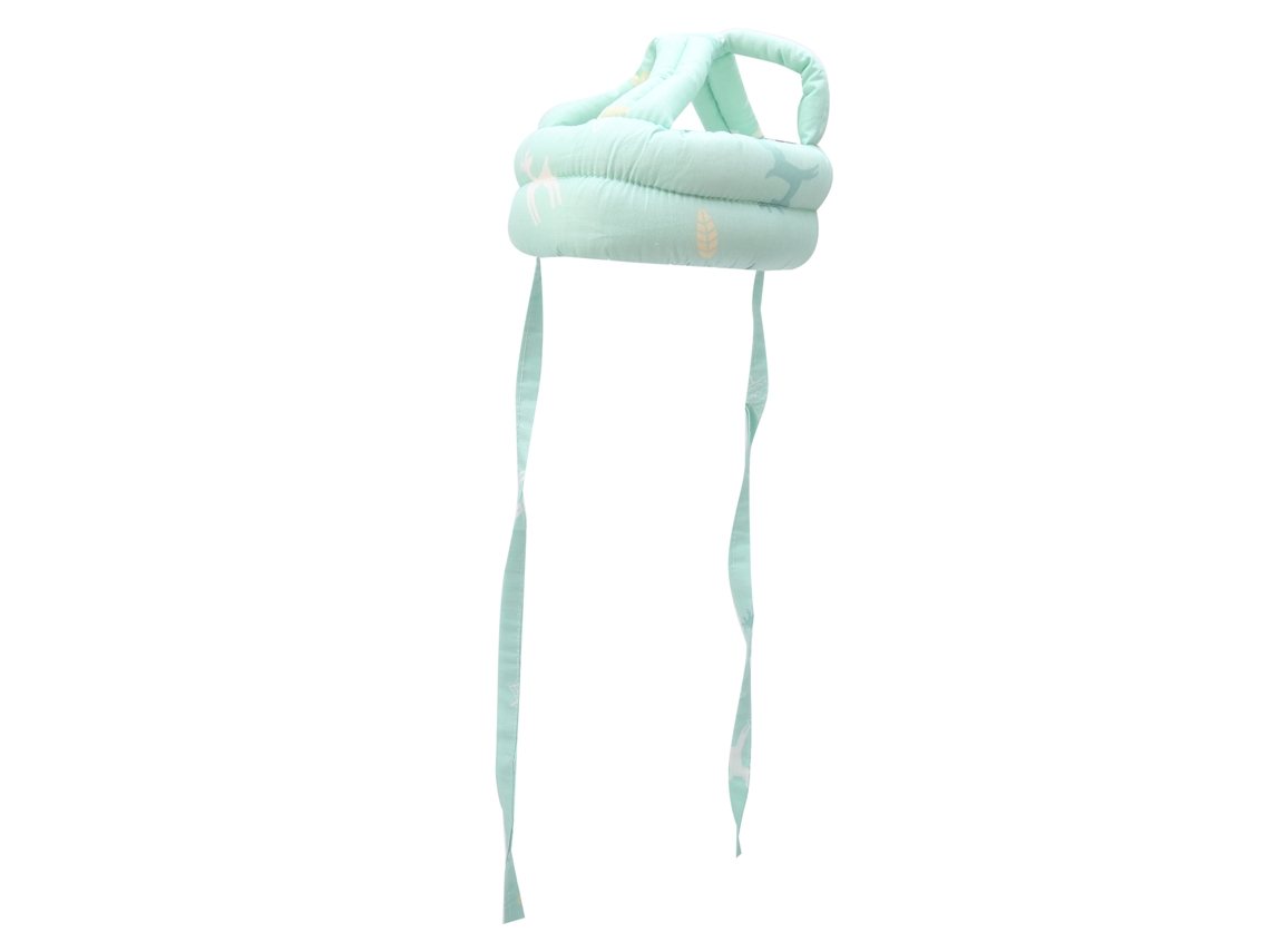 Boné Protetor Para Bebê Soft Anti-colisão Capacete Segurança Aprendendo A Andar Verde