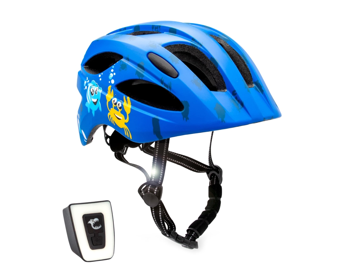 Capacete Infantil CRAZY SAFETY Oceano Azul EN1078 Certificado (6 a 12 anos)