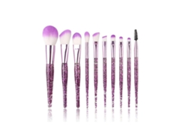 Conjunto de de Cristal Brilhante Kit de Ferramentas de Pincéis de Corretivo Profissional Brilhante Cor 3 LUUCOZK