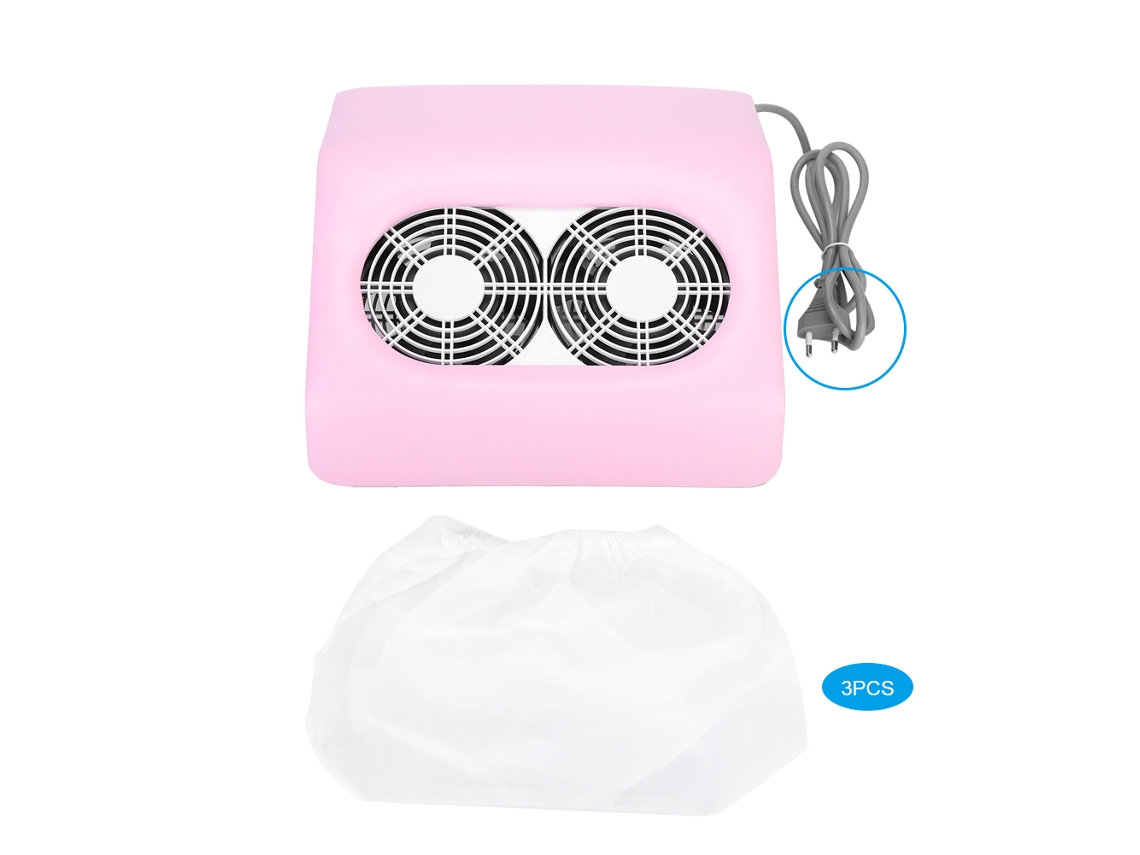 Nail Art Vacuum Cleaner Dust Suction Collector Manicure Tools Eu Plug 220v
