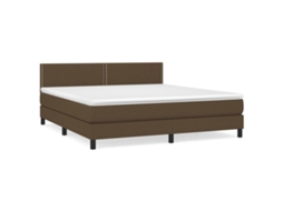 Box Spring Bed, Box Spring Beds Vidaxl Marrom Tecido (180 X 200 Cm)