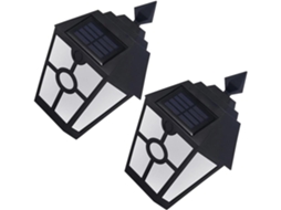 Luminária de Parede Solar Hexagonal de 2 Peças, Iluminação Decorativa Externa para Corredor, Jardim, Parque e Pátio. SFUSHOS