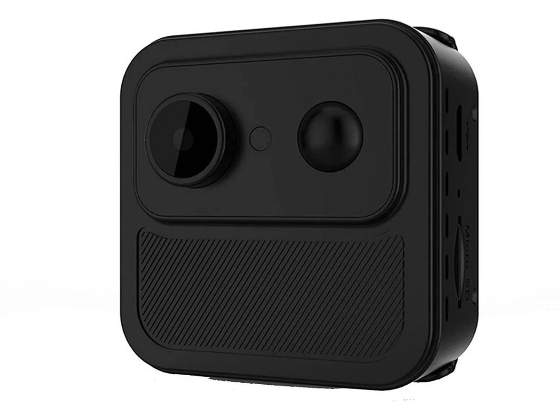 Mini Spy Camera Wifi 1080p Hd Bebês Visão Noturna Auto Alerta Detecção Movimento Casa/escritório Preto Yizhood