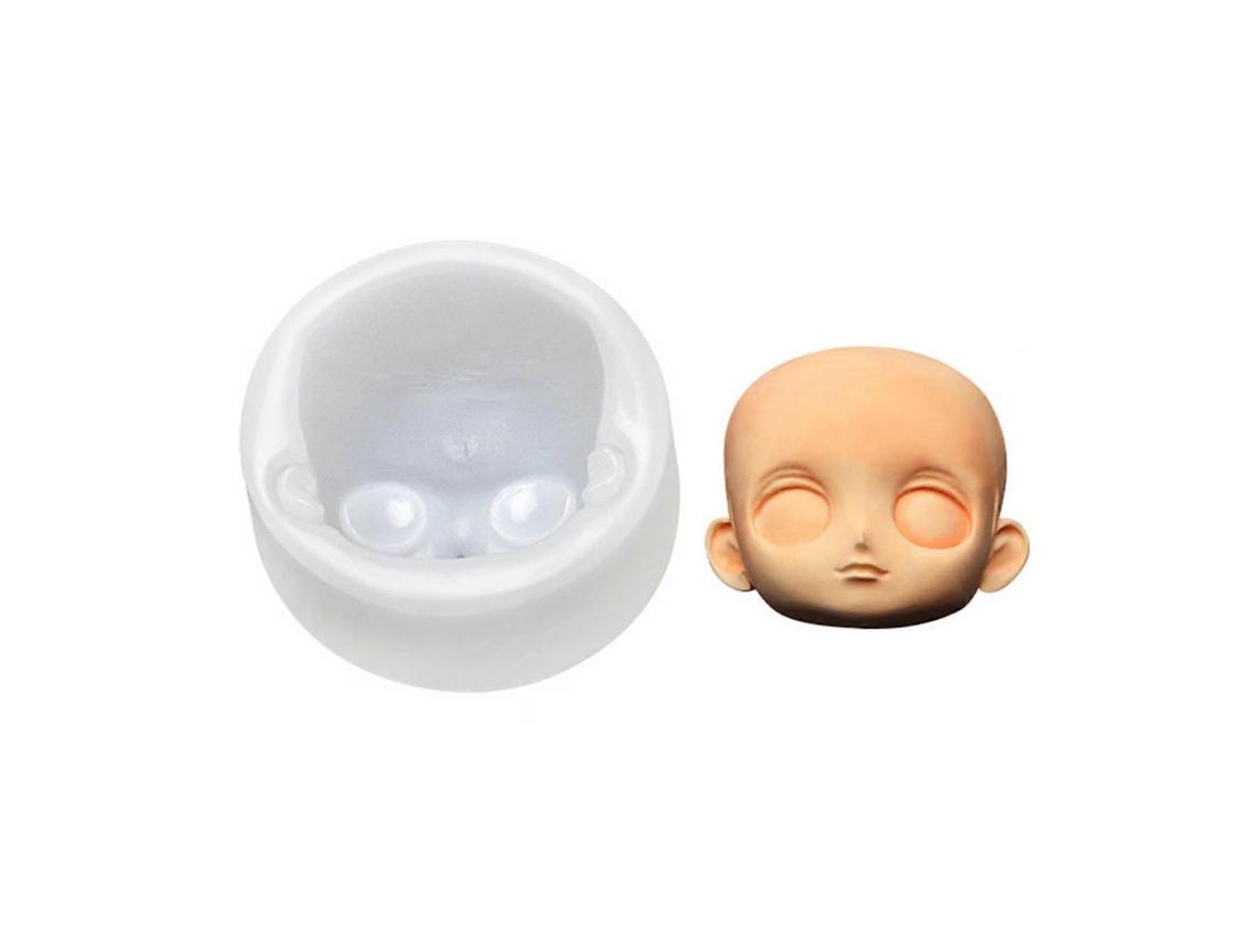 Molde De Silicone Para Decoração De Rostos De Bebês, Bonecas E Chocolates, Ideal Para Confeitar Doces, Bolos E Cupcakes. Inclui 10 Moldes De Silicone